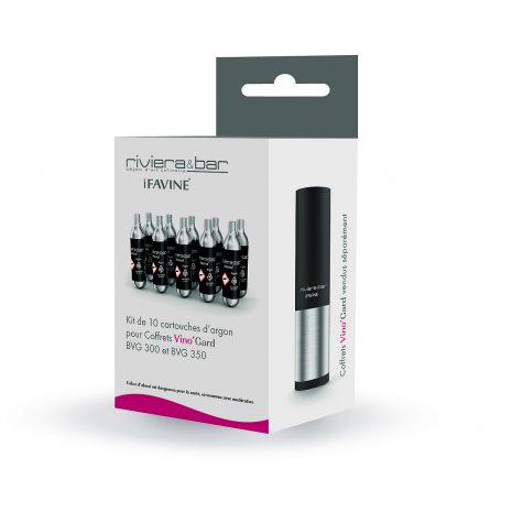 Kit 10 cartouches d'Argon BVA310 - Riviera-et-Bar