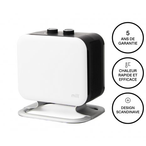 Radiateur soufflant Mill Compact 1800W Blanc - Mill