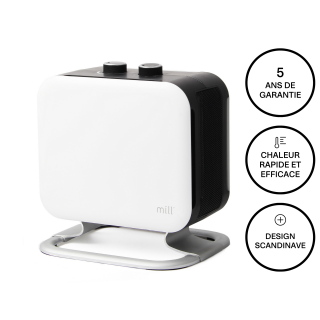 Radiateur soufflant Mill Compact 1800W Blanc - Mill