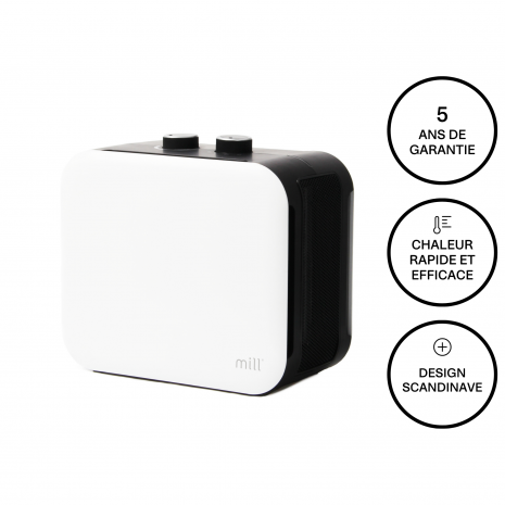 Radiateur soufflant Mill Compact 1800W Blanc - Mill