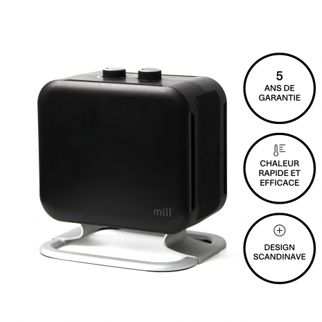 Radiateur soufflant Mill Compact 1800W Noir - Mill