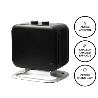 Radiateur soufflant Mill Compact 1800W Noir - Mill
