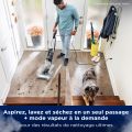 Aspirateur laveur vapeur filaire 3-en-1 Bissell CrossWave HydroSteam Pet Select 3527N 1