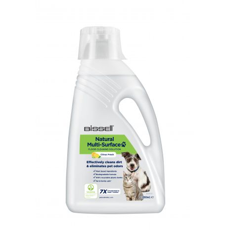 BISSELL Natural Multi-Surface Pet – Détergent sols naturels animaux 2 L x4