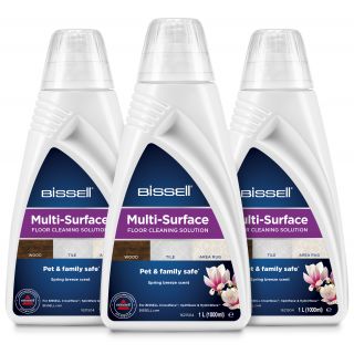 BISSELL Multi-Surface Cleaning Solution Value Pack – Détergent sols multi-surfaces 3 x 1 L x2
